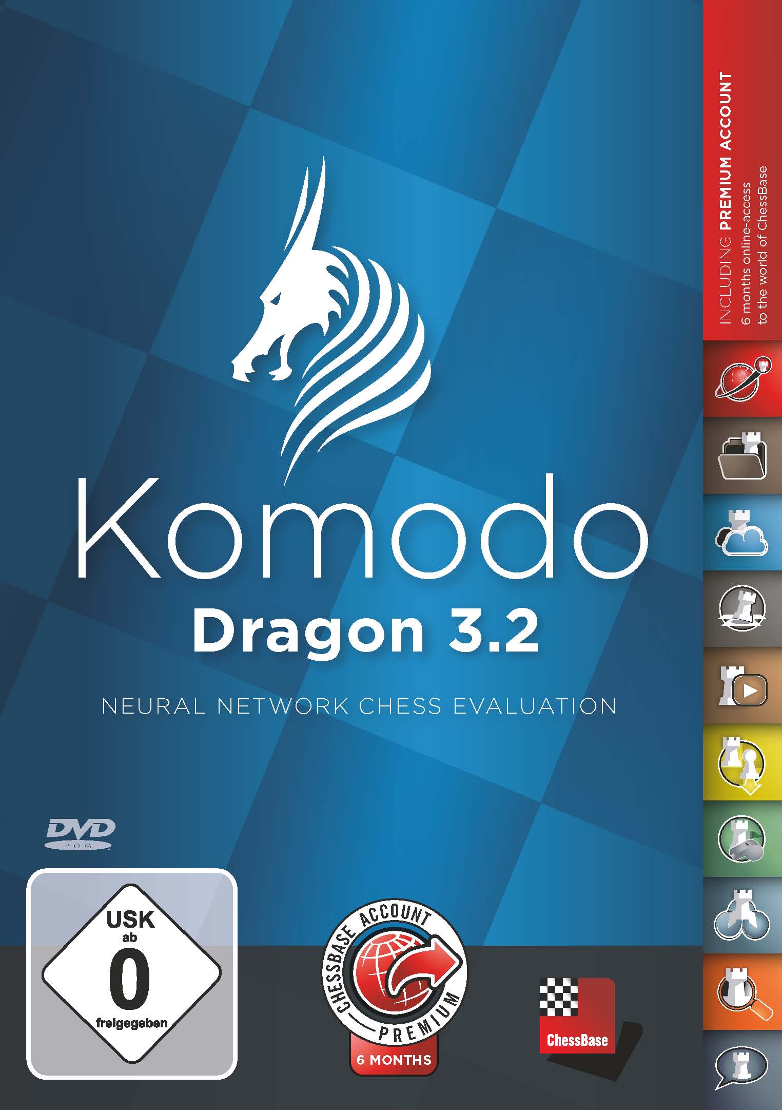 Schachprogramm Komodo Dragon 3.2 Werbung, Plakat