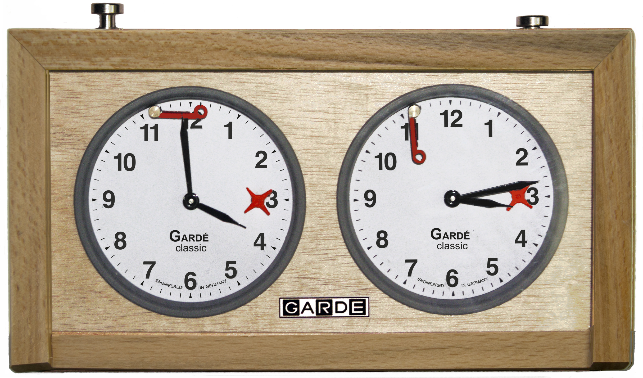 garde_front Schachuhr Gardé, Holzgehäuse, mechanisch