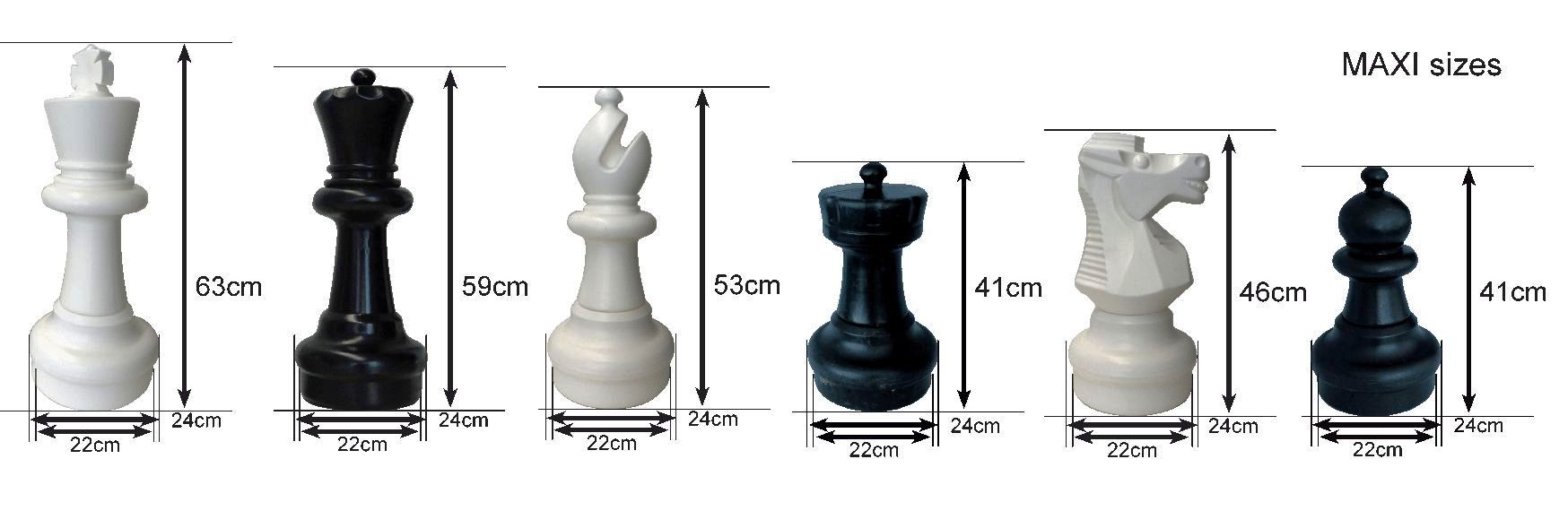 Gartenschachfiguren groß