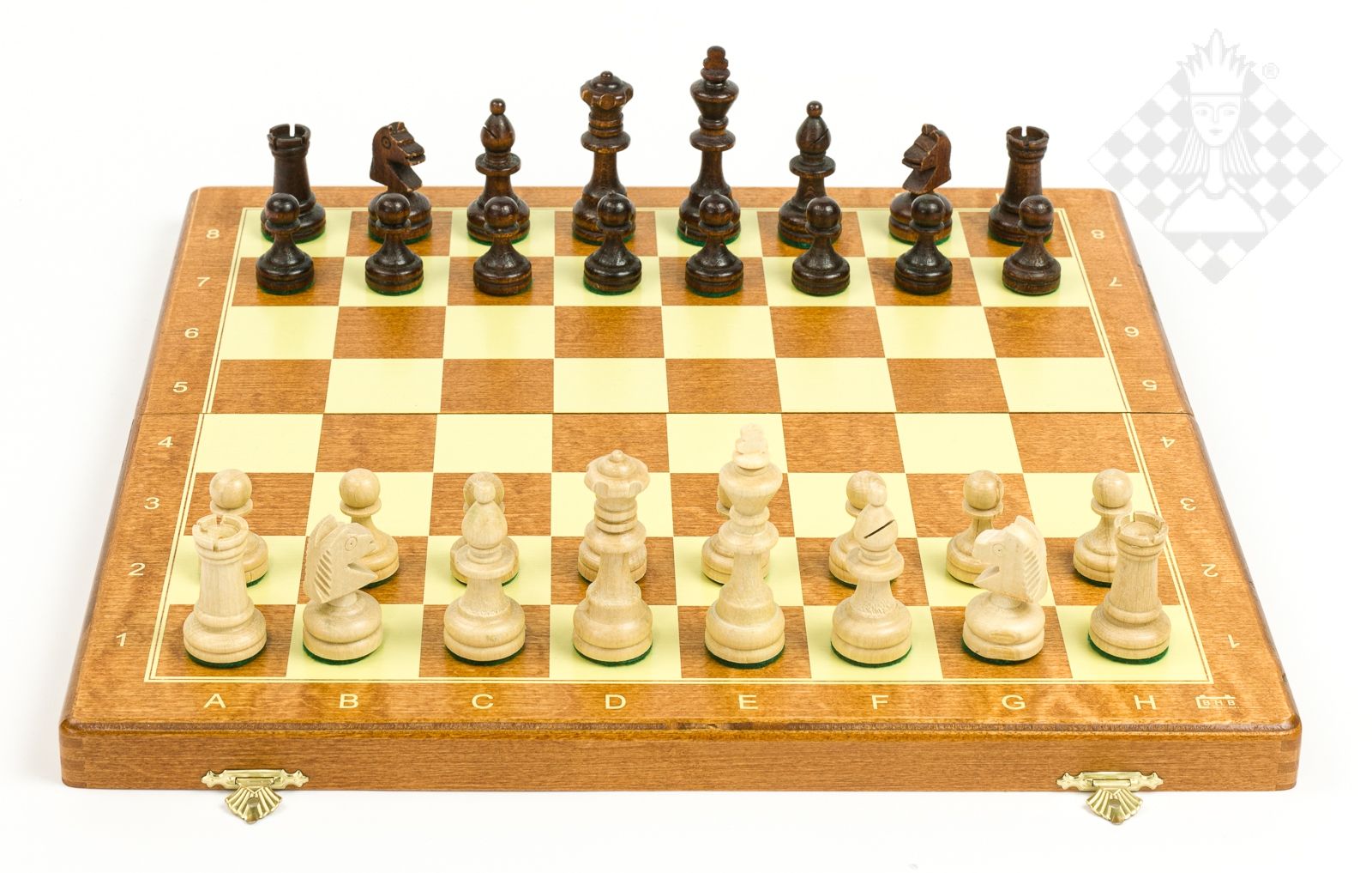 Schachkassette BHB Turnier Nr. 4, Königshöhe 76 mm, Feldgröße 40 mm