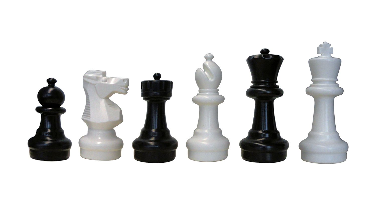 Gartenschachfiguren-mini Gartenschachfiguren aus Kunststoff, Königshöhe 31 cm